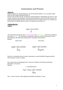 Aminosäuren und Proteine