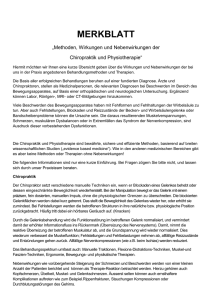 merkblatt - Chiropraktik und Physiotherapie Zürich Enge