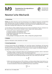 Newton`sche Mechanik - TU Darmstadt