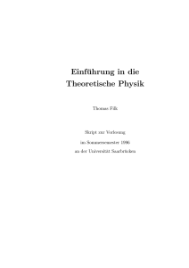 Mathematische Methoden der Theoretischen Physik