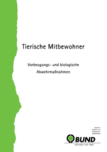 Broschüre "Tierische Mitbewohner – Vorbeugungs