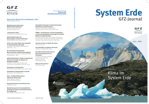 Klima im System Erde GFZ-Journal - GFZpublic