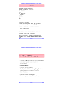 8.6 Weitere PL/SQL