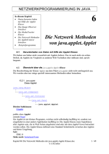 Kapitel 06 Die Netzwerk Methoden der java.applet - Joller-Voss