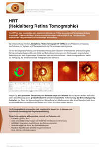HRT (Heidelberg Retina Tomographie)