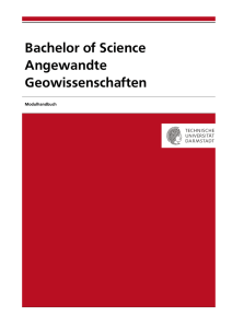 Modulhandbuch - Institut für Angewandte Geowissenschaften