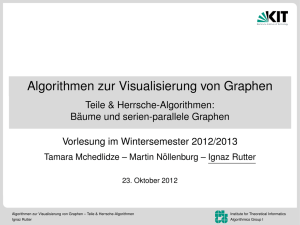 Algorithmen zur Visualisierung von Graphen