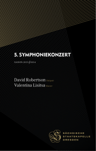 5. Symphoniekonzert - Staatskapelle Dresden
