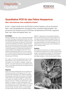 Quantitative PCR für das Feline Herpesvirus