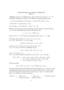 Musterlösungen Aufgabenblatt Nr. 6