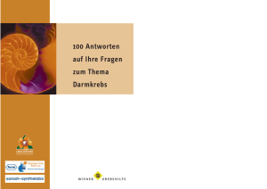 100 Antworten auf Ihre Fragen zum Thema Darmkrebs