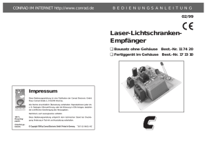 Laser-Lichtschranken- Empfänger - HIT