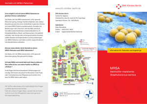 MRSA – Methicillin-resistente Staphylococcus aureus