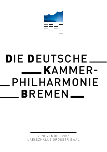 die deutsche kammer- philharmonie bremen