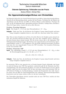 Christofides-Algorithmus - TUM - Zentrum Mathematik