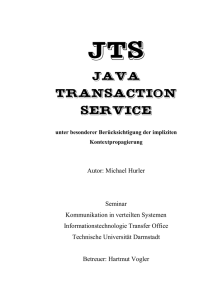 JTS – Java Transaction Service