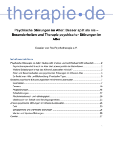 Dossier Psychische Störungen im Alter (PDF 344KB)