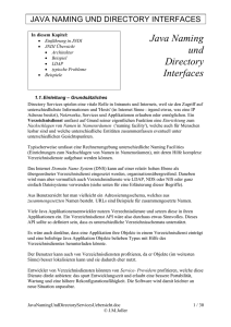 Java Naming und Directory Interfaces - Joller-Voss