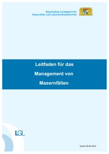 Leitfaden für das Management von Masernfällen