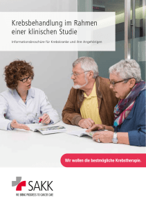 Broschüre D  - Swiss Group for Clinical Cancer Research