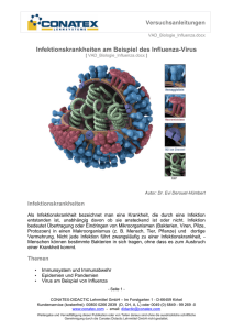 Infektionskrankheiten am Beispiel des Influenza-Virus, Sek1