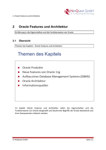 2 Oracle Features und Architektur