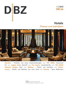 DBZ 11/2015 - Deutsche BauZeitschrift