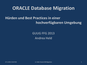 ORACLE Database Migration