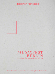 Magazin Musikfest Berlin 2016