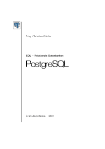 Grundlegendes SQL in PostgreSQL