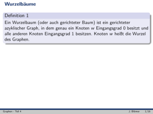 Wurzelbäume Definition 1