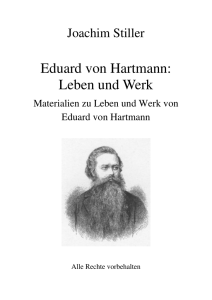 Eduard von Hartmann - von Joachim Stiller