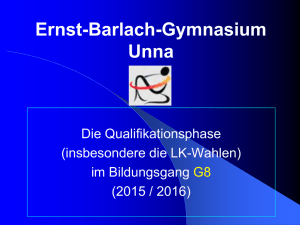 Qualifikationsphase und LK-Wahlen - Ernst-Barlach