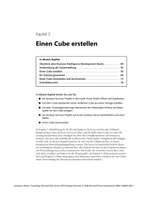 Einen Cube erstellen - EDV