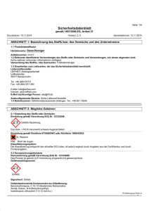 Sicherheitsdatenblatt