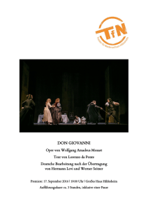 DON GIOVANNI - Theater für Niedersachsen