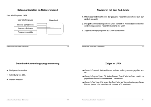 Datenbank-Anwendungsprogrammierung Datenmanipulation im