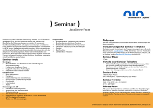 JavaServer Faces Schulung / Seminar / Training