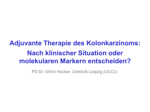 Adjuvante Therapie des Kolonkarzinoms: Nach - GI