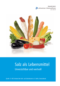 Salz als Lebensmittel