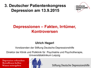 Depressionen: Fakten, Irrtümer, Kontroversen