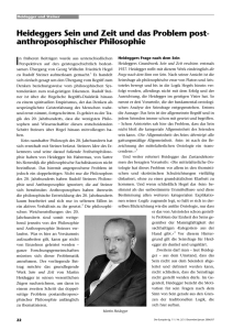 PDF: Heideggers Sein und Zeit und das Problem