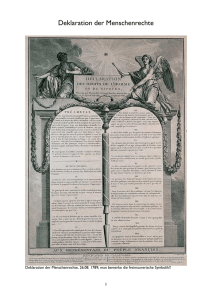 Deklaration der Menschenrechte