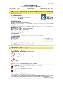 Sicherheitsdatenblatt - Sicherheitsdatenblätter Bernd Kraft GmbH