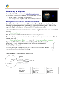 Einführung in VPython