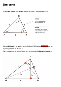 Theorie Dreiecke