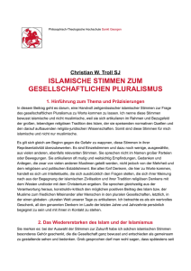 islamische stimmen zum gesellschaftlichen pluralismus