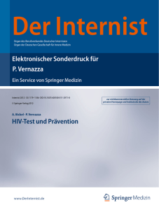 Elektronischer Sonderdruck für HIV-Test und Prävention P