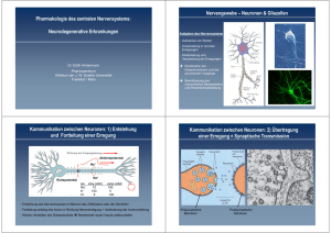 Pharmakologie des zentralen Nervensystems: Neurodegenerative