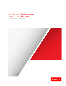 Big Data und Data Warehouse Evolution statt Revolution